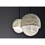 Подвесной светильник светодиодный с плафоном сферической формы Stone Helios варинант исполнения - 3 | Loft Concept в Ростове-на-Дону