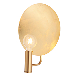 Бра с золотым круглым отражателем и открытой лампой Sun Glow Disc варинант исполнения - 3 | Loft Concept в Ростове-на-Дону