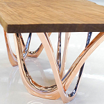 Обеденный стол прямоугольный с фигурными ножками G-table варинант исполнения - 3 | Loft Concept в Ростове-на-Дону