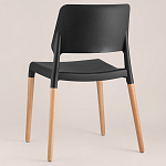 Пластиковый стул на ножках из массива бука Ferret Black 4 шт варинант исполнения - 5 | Loft Concept в Ростове-на-Дону