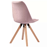 Стул мягкий с высокой спинкой на деревянных ножках Chair Dusty Pink варинант исполнения - 3 | Loft Concept в Ростове-на-Дону