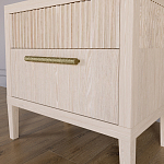 Прикроватная Тумбочка Primo с двумя ящиками Светлый дуб варинант исполнения - 3 | Loft Concept в Ростове-на-Дону