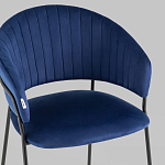 Стул в велюре синего цвета Horizon варинант исполнения - 7 | Loft Concept в Ростове-на-Дону