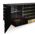 Дизайнерский комод в сочетании черного и золотого цвета Nubian варинант исполнения - 2 | Loft Concept в Ростове-на-Дону