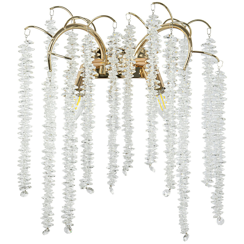     Bunch of Crystal Berries Gold Wall Lamp    -- | Loft Concept 
