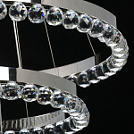 Люстра с тремя кольцами цвета хром и прозрачными хрустальными шарами по периметру Sacramento Transparent Balls Chandelier варинант исполнения - 7 | Loft Concept в Ростове-на-Дону