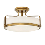 Потолочный светильник с круглым матовым белым плафоном Hinkley варинант исполнения - 1 | Loft Concept в Ростове-на-Дону