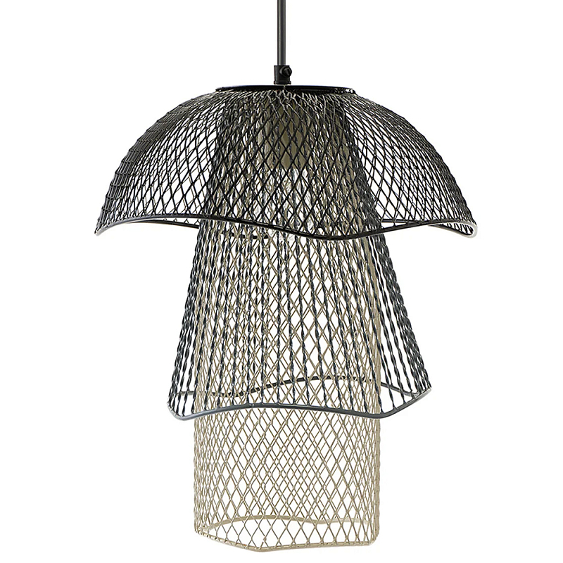   Black Grey Mesh Tube Lampshade Hanging Lamp     -- | Loft Concept 