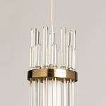Подвесной светильник с цилиндрическим плафоном из прозрачных стеклянных трубок Nembus варинант исполнения - 9 | Loft Concept в Ростове-на-Дону
