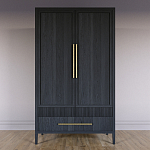 Шкаф платяной Primo с выдвижными ящиками шпон Светлый дуб варинант исполнения - 2 | Loft Concept в Ростове-на-Дону