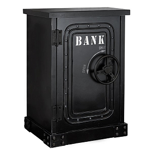 Приставная металлическая тумба в стиле лофт BANK Side Table