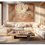 Люстра с многослойными белыми и прозрачными подвесками Character Chandelier варинант исполнения - 3 | Loft Concept в Ростове-на-Дону