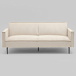 Диван современный вельветовый прямой Worcester Молочный варинант исполнения - 2 | Loft Concept в Ростове-на-Дону