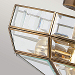 Потолочный светильник шестигранной формы с прозрачными стеклянным плафоном Elstead Lighting варинант исполнения - 4 | Loft Concept в Ростове-на-Дону