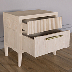 Прикроватная Тумбочка Primo с двумя ящиками Светлый дуб варинант исполнения - 5 | Loft Concept в Ростове-на-Дону