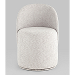 Пуф Loreen со спинкой вращающийся букле светло-серый варинант исполнения - 4 | Loft Concept в Ростове-на-Дону
