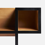 Дизайнерская скамейка Poltronova Canton  Beech and Black Bench варинант исполнения - 10 | Loft Concept в Ростове-на-Дону