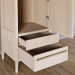 Узкий Шкаф Primo с 2 выдвижными ящиками Светлый дуб варинант исполнения - 5 | Loft Concept в Ростове-на-Дону