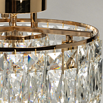 Потолочный светильник круглый с прозрачными подвесками Lunet варинант исполнения - 6 | Loft Concept в Ростове-на-Дону