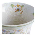 Ваза из фарфора на бронзовом основании Turquoise Blooming Garden варинант исполнения - 3 | Loft Concept в Ростове-на-Дону