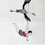 Плитка с узором Аист варинант исполнения - 2 | Loft Concept в Ростове-на-Дону