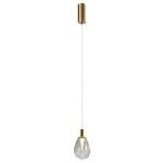 Подвесной светильник со стеклянным плафоном в форме капли NAOMI drop transparent glass варинант исполнения - 2 | Loft Concept в Ростове-на-Дону