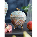 Шкатулка голубого цвета с цветочными орнаментами Blue Garden варинант исполнения - 3 | Loft Concept в Ростове-на-Дону