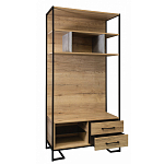 Стеллаж под TV в стиле лофт с открытыми полками и 2-мя ящиками Urban Style Space варинант исполнения - 2 | Loft Concept в Ростове-на-Дону