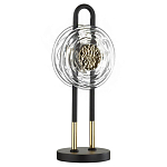 Настольная лампа с черным основанием и золотистым декором Bruno варинант исполнения - 1 | Loft Concept в Ростове-на-Дону