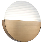 Бра в форме диска Leone Round Wall Lamp Brass варинант исполнения - 1 | Loft Concept в Ростове-на-Дону