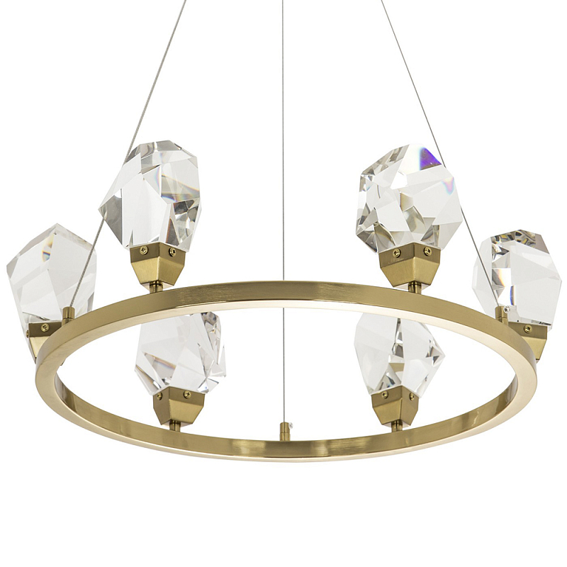       Esme Crystal Brass Ring Chandelier    -- | Loft Concept 