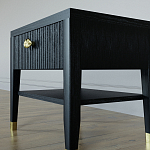 Прикроватная тумбочка с ящиком Elsa Dreams Black варинант исполнения - 3 | Loft Concept в Ростове-на-Дону