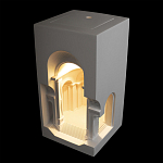 Встраиваемый в стену гипсовый светильник под покраску с арками и рельефными колоннами Antiquity Athena варинант исполнения - 3 | Loft Concept в Ростове-на-Дону