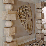 Декор настенный в Эко стиле рафия Malibu wall panel варинант исполнения - 1 | Loft Concept в Ростове-на-Дону