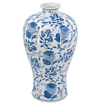 Ваза фарфоровая высокая с синими цветочными мотивами Independence варинант исполнения - 1 | Loft Concept в Ростове-на-Дону