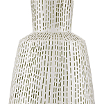 Настольная лампа с корпусом в форме вазы и белым абажуром Lots of Strokes варинант исполнения - 1 | Loft Concept в Ростове-на-Дону