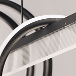 Люстра линейная черного цвета с волнообразным металлическим элементом Luke Lampco Tracer Lamp варинант исполнения - 9 | Loft Concept в Ростове-на-Дону