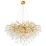 Люстра подвесная с прозрачными стеклянными подвесками в форме капель Диаметр 100 см Droplet Chandelier варинант исполнения - 4 | Loft Concept в Ростове-на-Дону