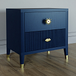 Тумба прикроватная с двумя ящиками Elsa Dreams Blue варинант исполнения - 1 | Loft Concept в Ростове-на-Дону
