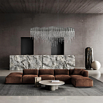 Люстра подвесная с металлическими дугами и длинными цепочками 115 см Atlantis Chain варинант исполнения - 17 | Loft Concept в Ростове-на-Дону