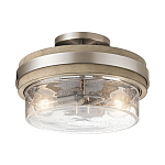 Потолочный светильник с прозрачным стеклянным плафоном с эффектом пузырьков Kichler варинант исполнения - 1 | Loft Concept в Ростове-на-Дону