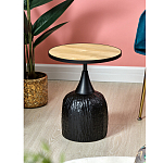 Приставной столик с факутрным черным основанием Ethiopia варинант исполнения - 6 | Loft Concept в Ростове-на-Дону