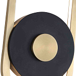 Бра с овальной рамойцвета латунь и черным кругом в центре Midnight Orbit варинант исполнения - 2 | Loft Concept в Ростове-на-Дону