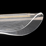 Люстра линейная с прозрачным волнообразным плафоном Wave Line варинант исполнения - 6 | Loft Concept в Ростове-на-Дону