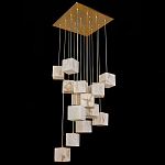 Люстра подвесная с квадратными плафонами из натурального камня Glowing Spheres варинант исполнения - 3 | Loft Concept в Ростове-на-Дону