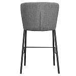 Стул барный серый с широкой закругленной спинкой Bar Chair Gray варинант исполнения - 4 | Loft Concept в Ростове-на-Дону