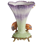 Ваза с цесарками из фарфора с бронзовыми элементами Garden of Eden варинант исполнения - 2 | Loft Concept в Ростове-на-Дону