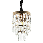 Подвесной светильник с прямоугольными хрустальными подвесками Lunet Crystal Rectangulars Pendant Light 2 варинант исполнения - 1 | Loft Concept в Ростове-на-Дону