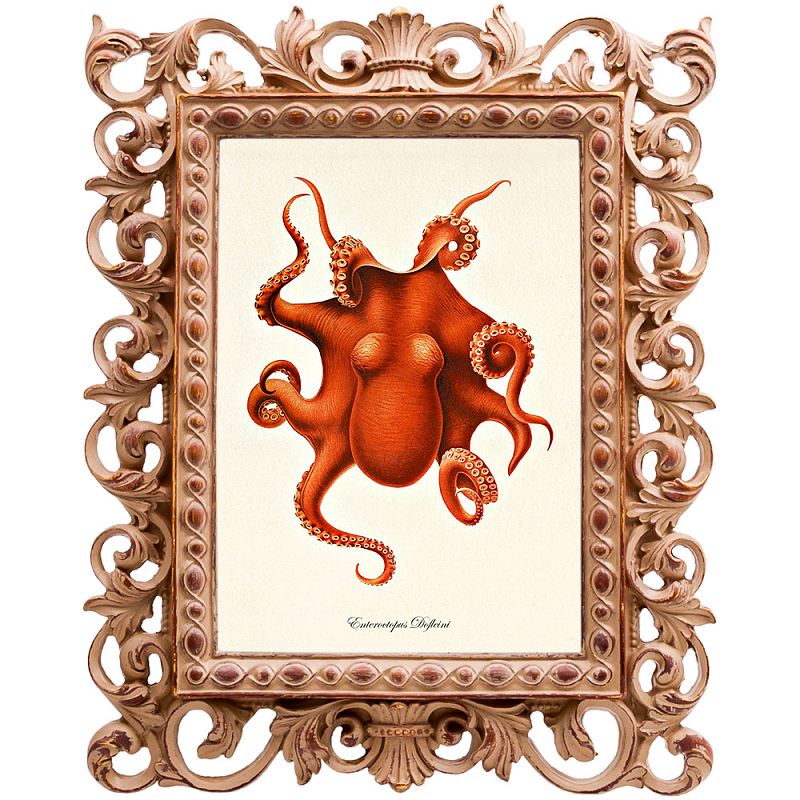 Red Octopus Poster    -- | Loft Concept 