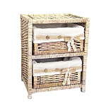 Стеллаж для детской с плетенным выдвижными корзинами Bow варинант исполнения - 2 | Loft Concept в Ростове-на-Дону